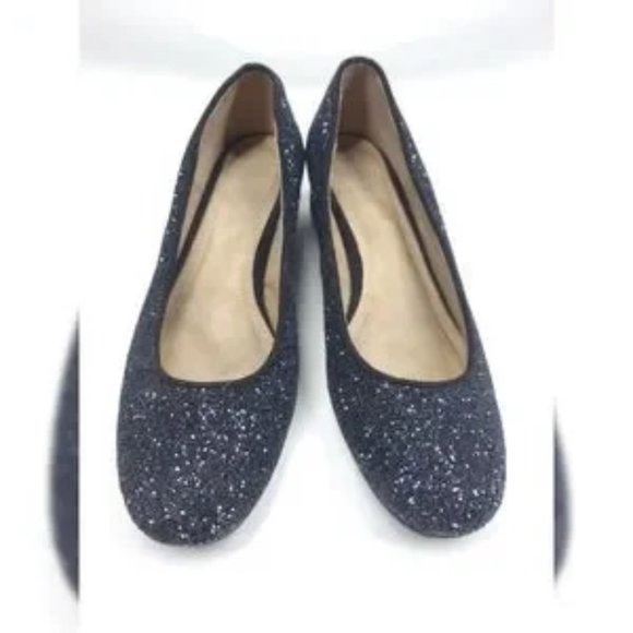 Old Navy size 7 black dressy pumps low block heel - Picture 2 of 5